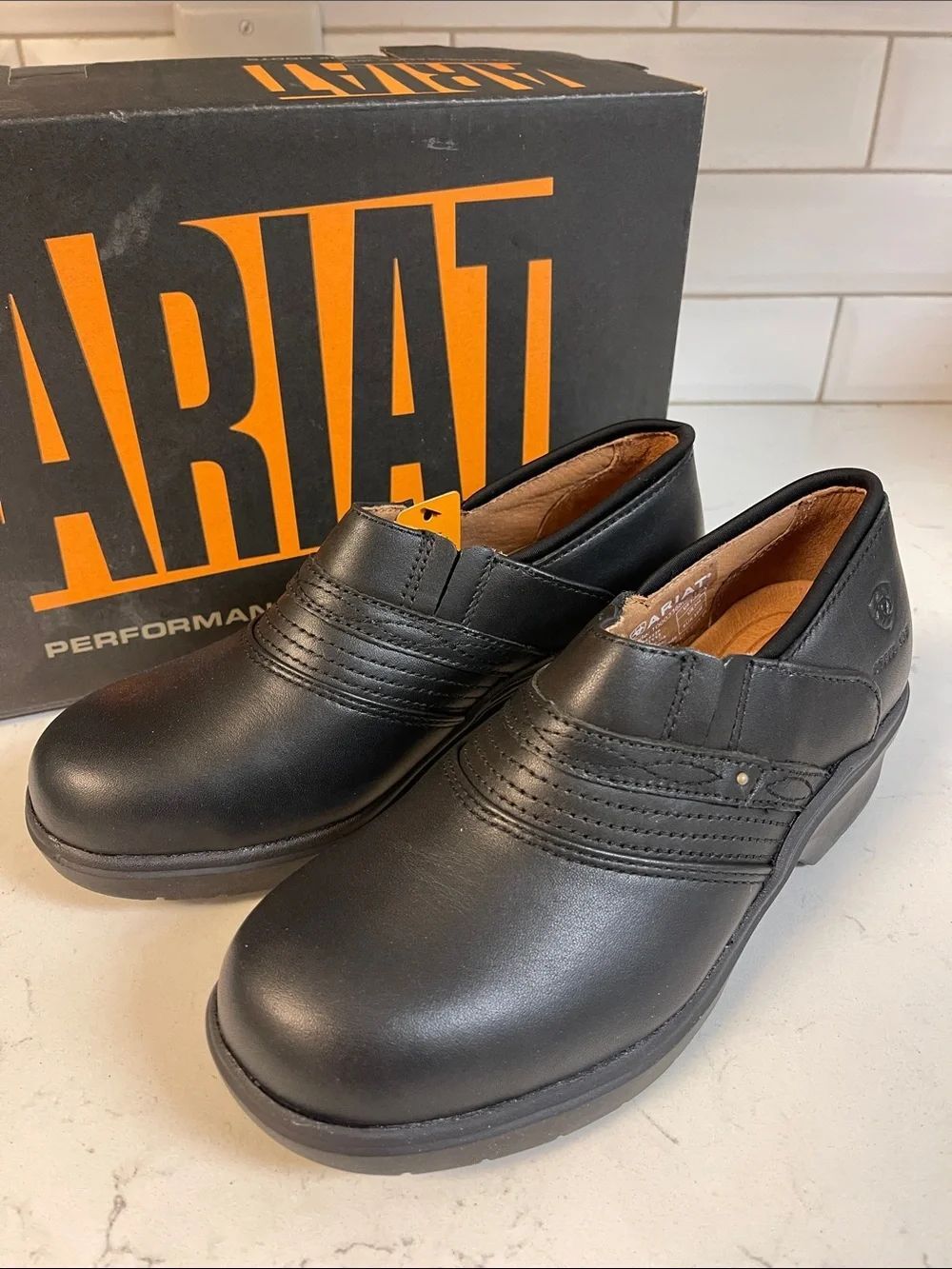 ARIAT Steel Toe Safety Clog Women’s 7.5 Black